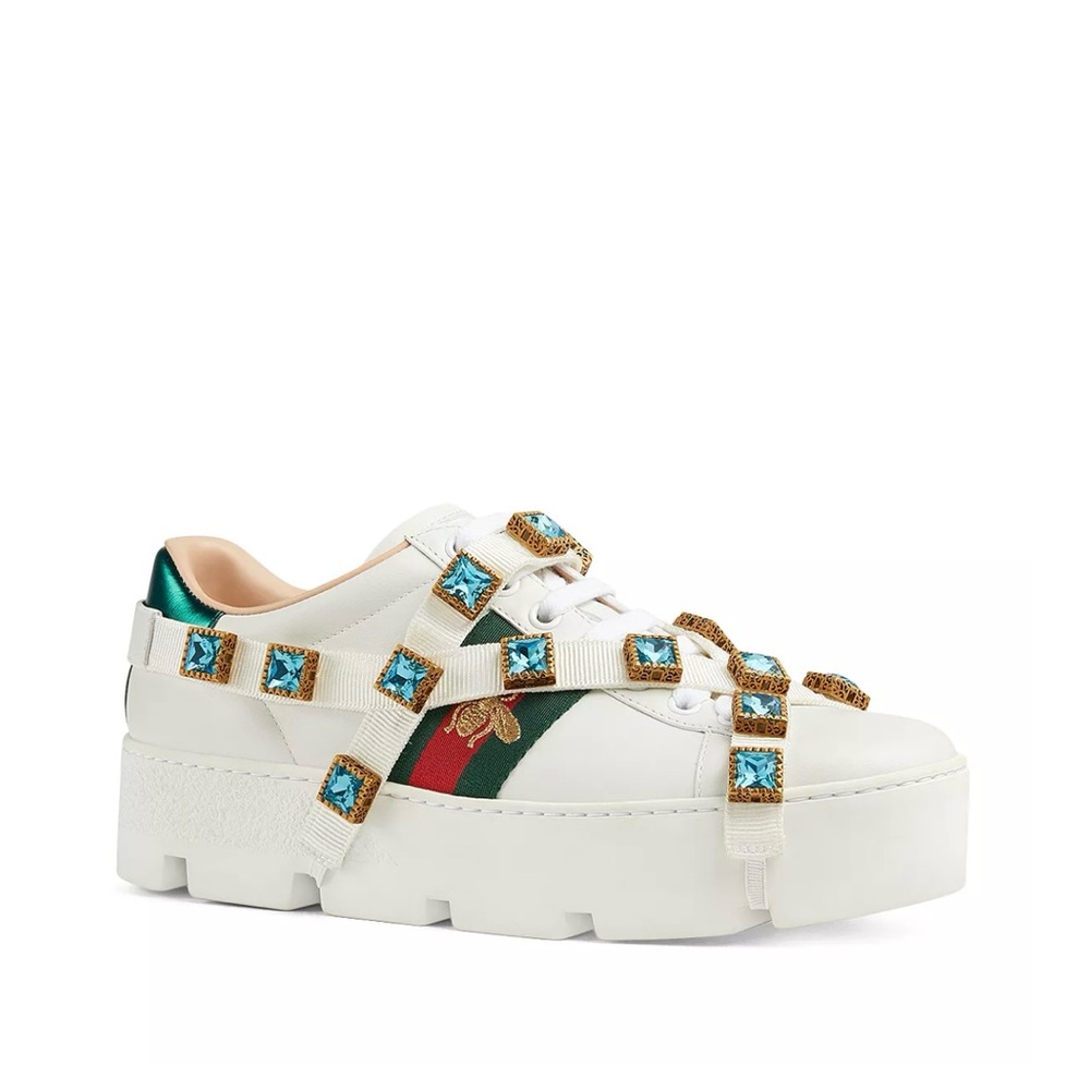 Slightly used 100% Gucci Ace sneakers
